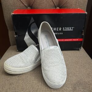 Skecher Street Memory Foam Jeweled Sneaker